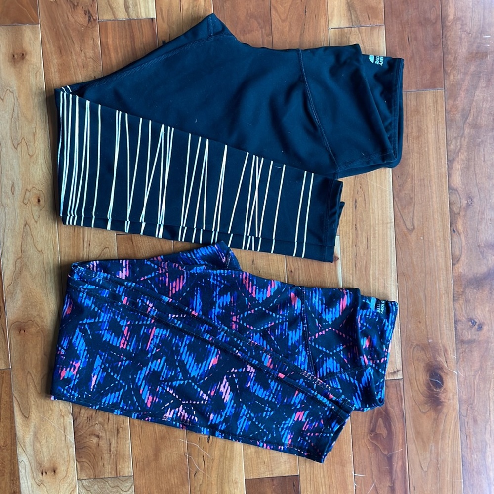 Two pairs Old Navy Go Dry leggings size medium